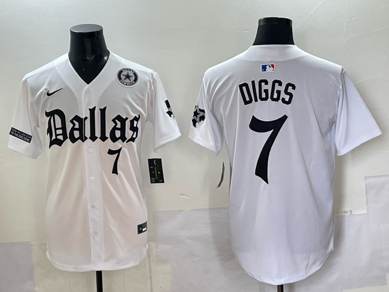 Men Dallas Cowboys #7 Diggs white Nike 2025 NFL Jersey 010->dallas cowboys->NFL Jersey